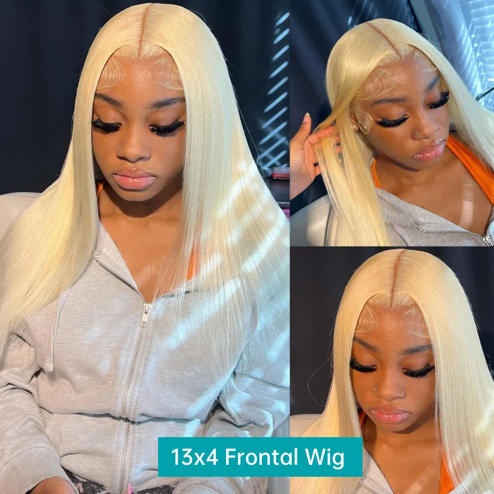 613 Blonde Wig – Straight HD Lace Front Human Hair Wig for Women