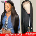 Straight Human Hair Wig – HD Lace Front Glueless Wig for Women