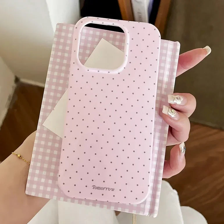 Polka Dot Small Fresh Mobile iPhone Case