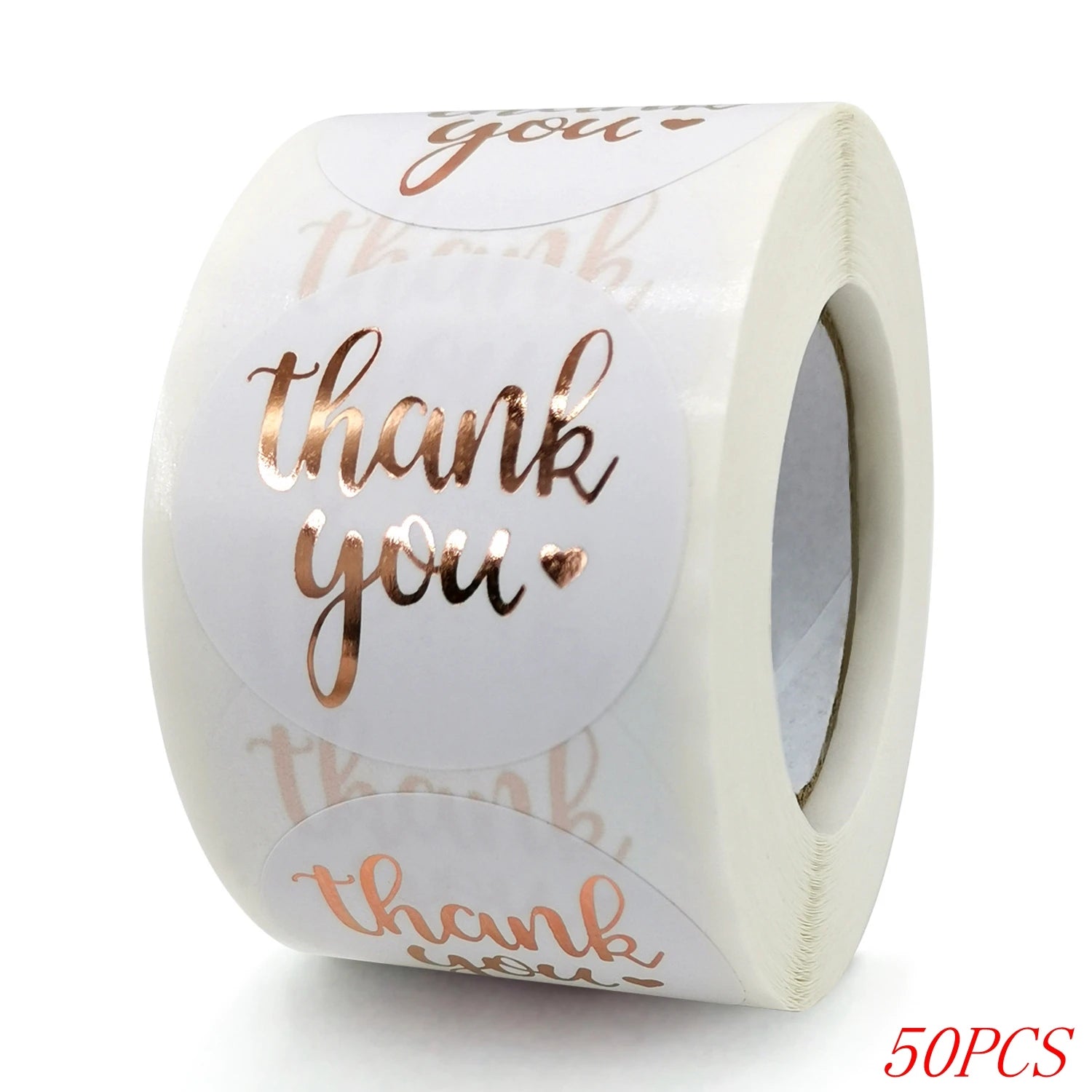 Thank You Stickers Roll – Elegant Packaging Labels for Small Business & Gift Wrapping