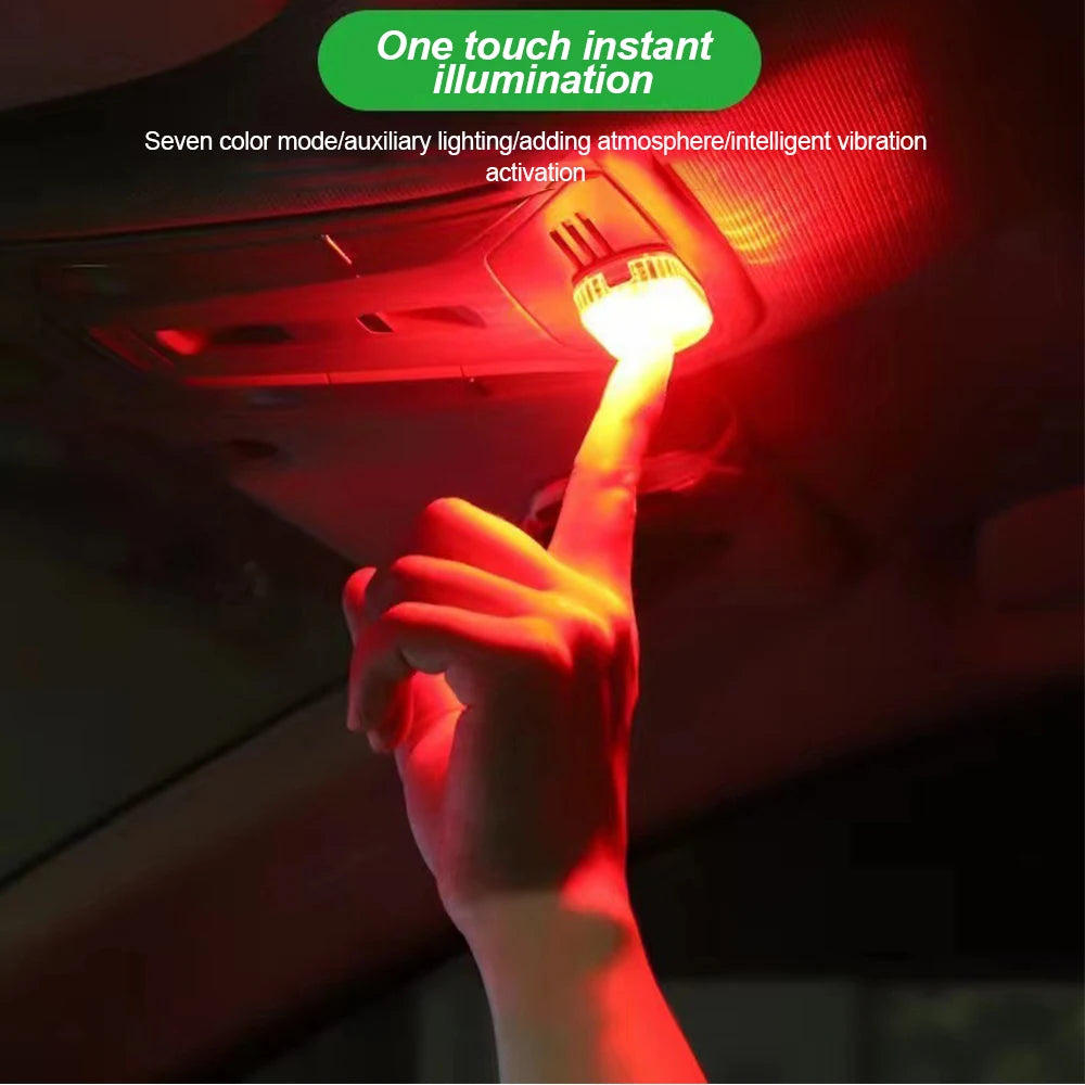 Wireless LED Car Interior Touch Light USB Rechargeable