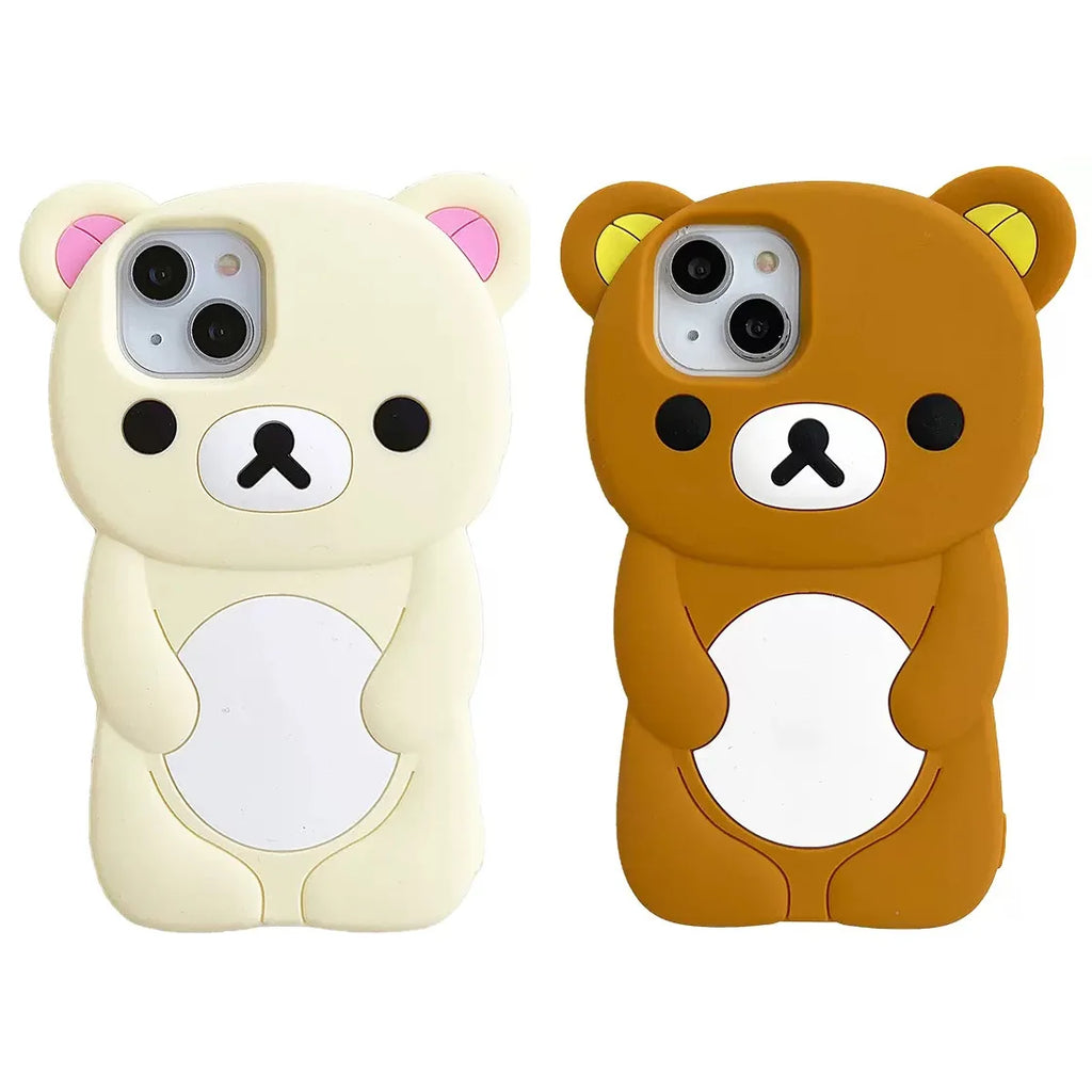 Rilakkuma Bear Silicone Soft iPhone Case