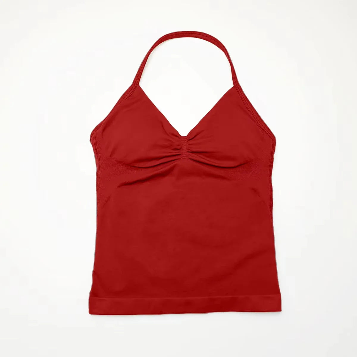 Longline Strappy Yoga Sports Vest Women Gym Workout Halter Bra Top