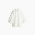 Women Pleated Skirt Set Long Sleeve Shirt and Maxi Skirt Outfit