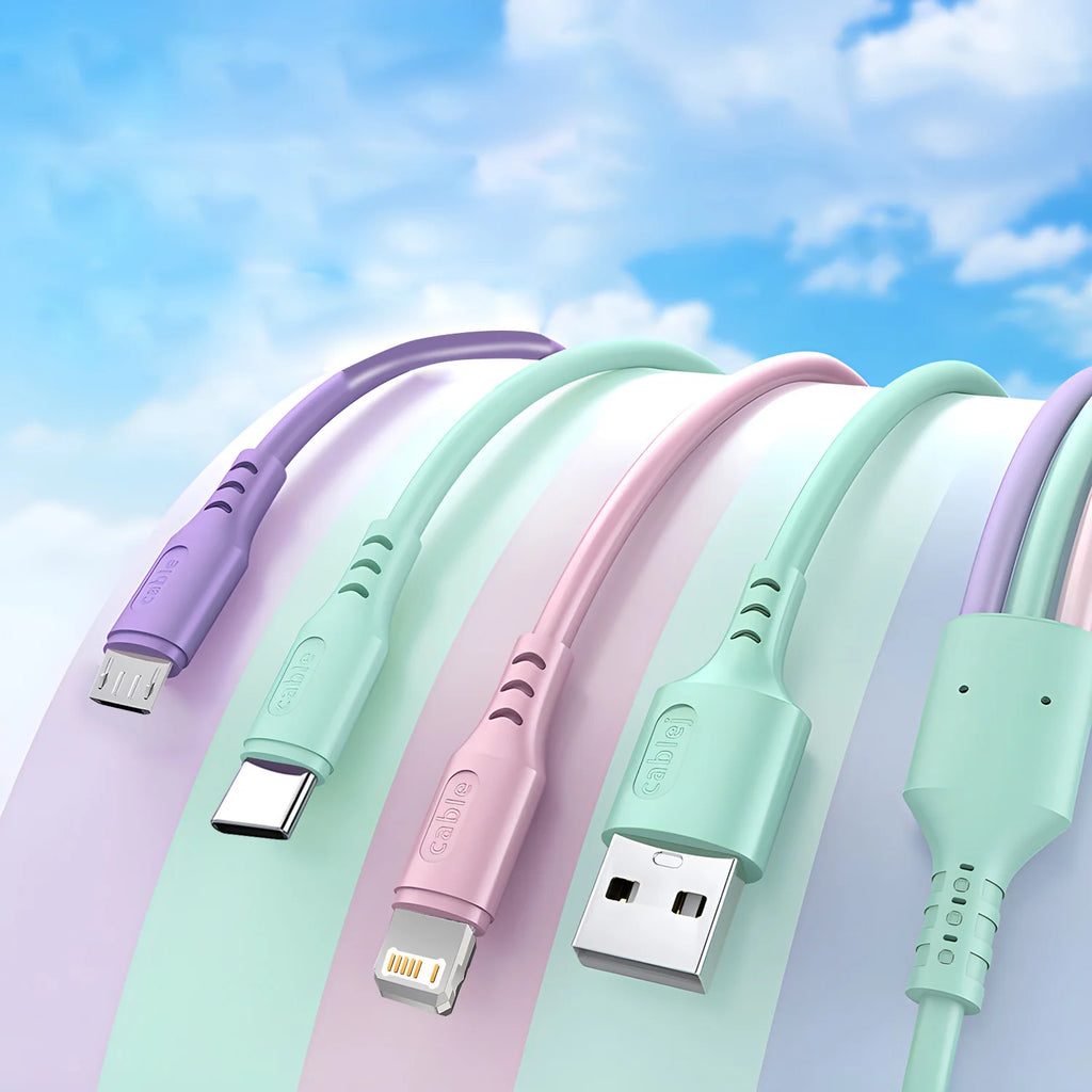 3 in 1 Multi USB Charging Cable Type C Micro Fast Charging Cable