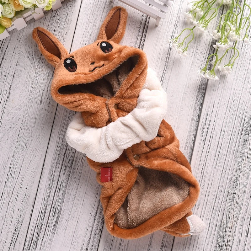 Small Medium Dog Halloween Fleece Costume Warm Pet Coat for Corgi French Bulldog