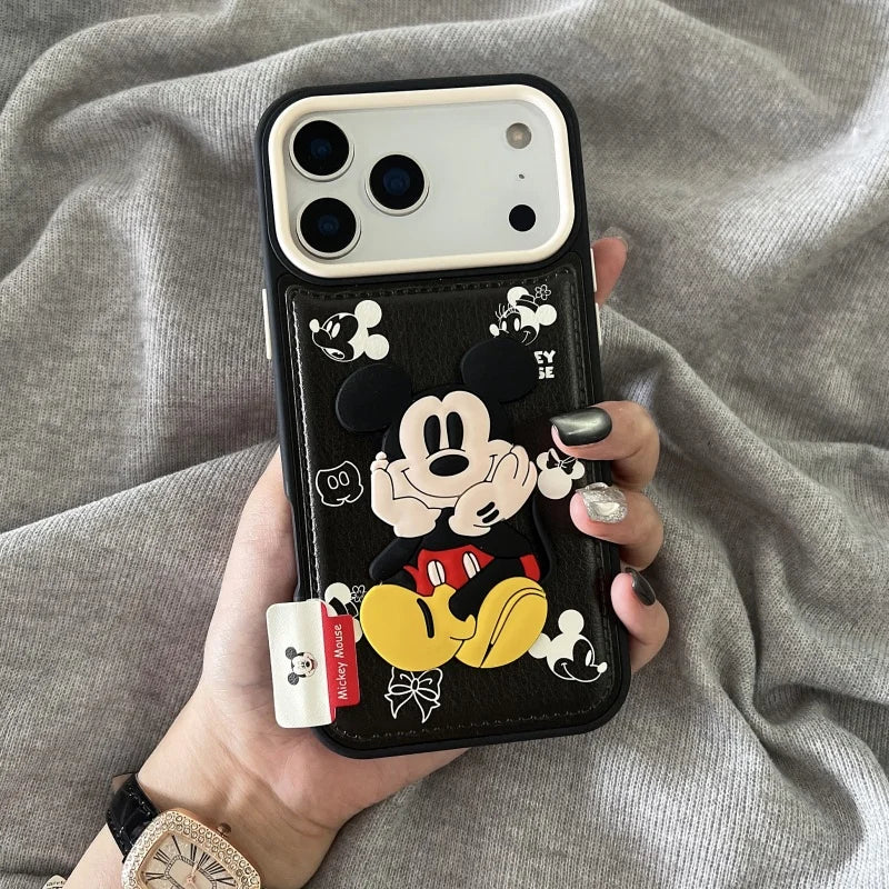 Disney Mickey Mouse Embossed Leather iPhone Case