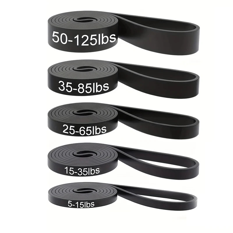 Stackable TPE Resistance Bands Set Strength Training Home Gym Workout Stretching Bands