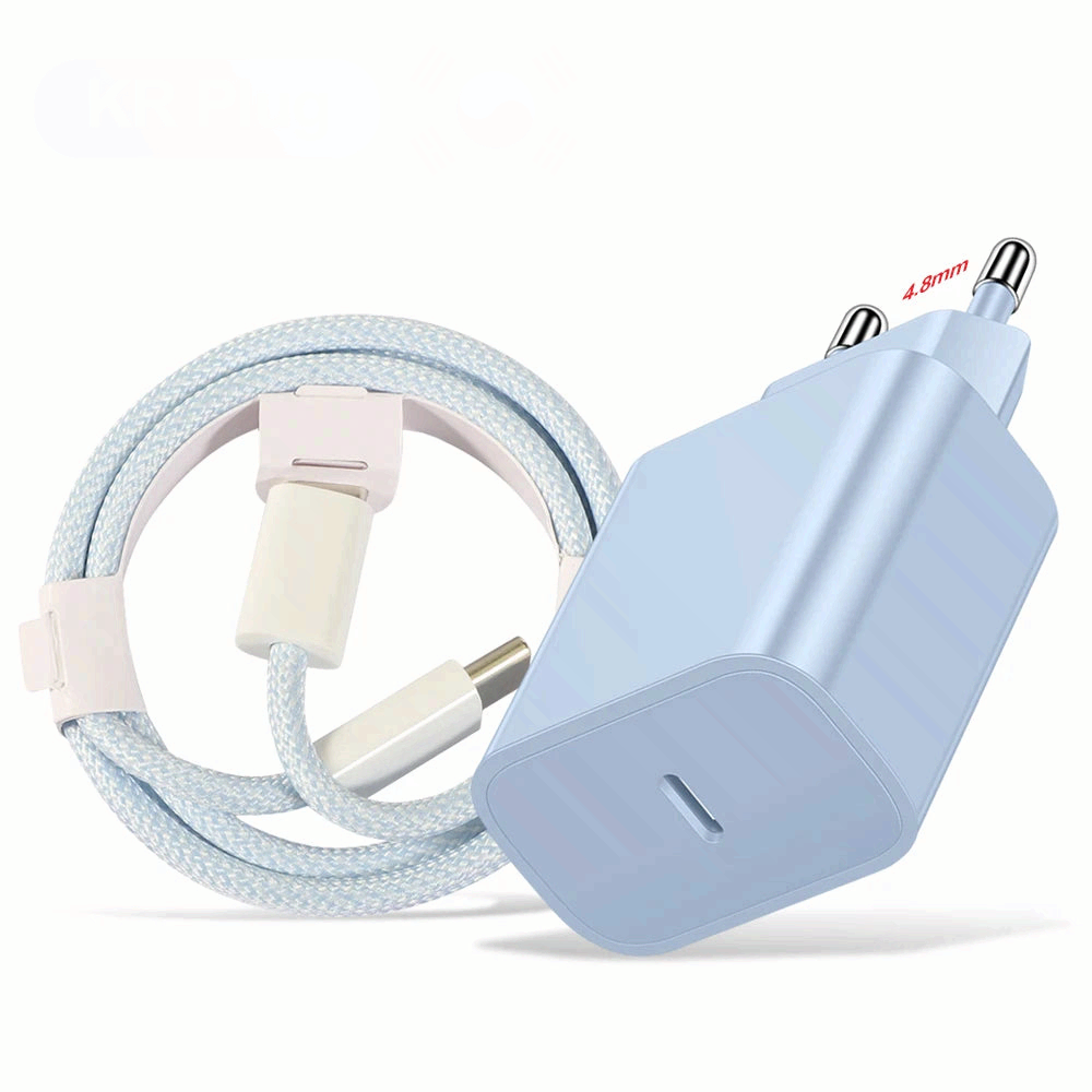 20W PD USB C Fast Charging Charger Type C Adapter Cable