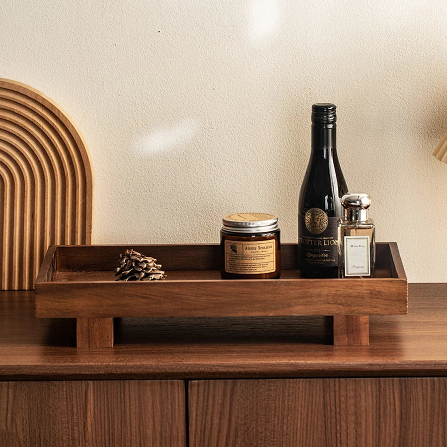 Wooden Tea Tray Gongfu Tea Ceremony Coffee Serving Storage Tray