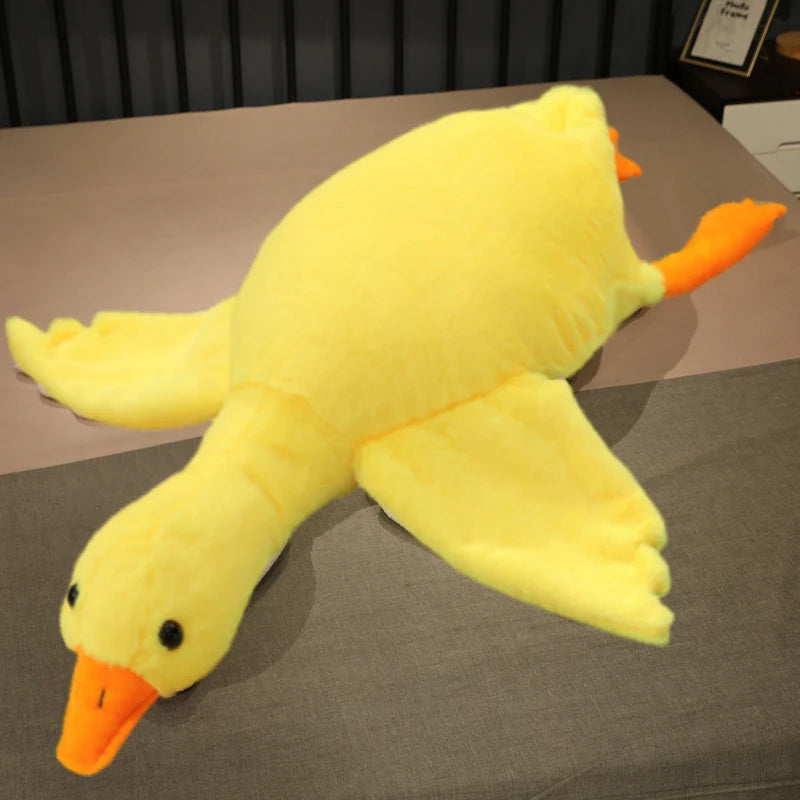 Giant Brown Duck Goose Plush Toy Sleeping Pillow Soft Stuffed Doll Gift