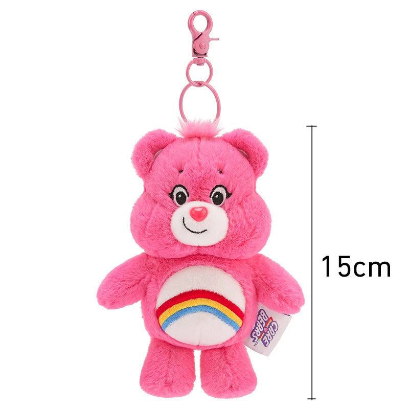 Care Bears Plush Keychain Cute Rainbow Bear Kawaii Toy with Sound