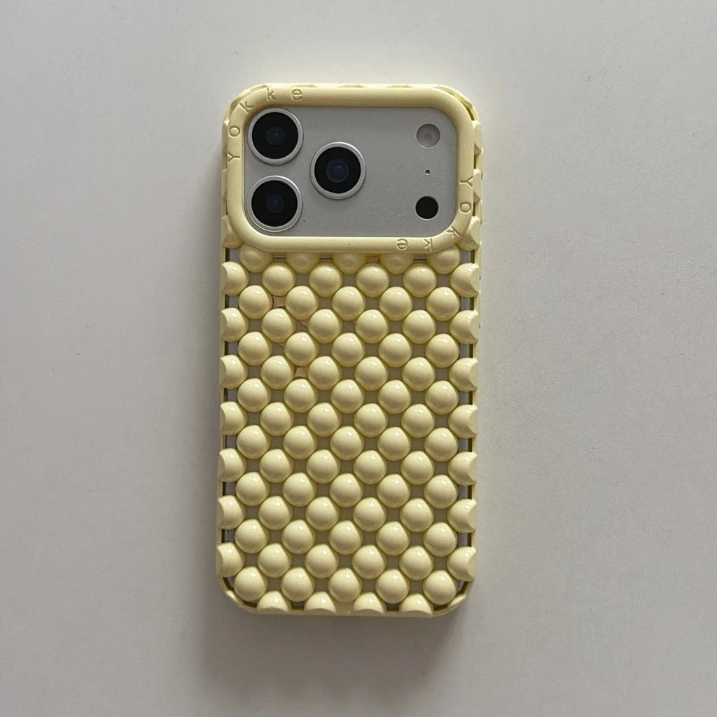 Stereoscopic Hollow Pearl Bead Shockproof iPhone Case