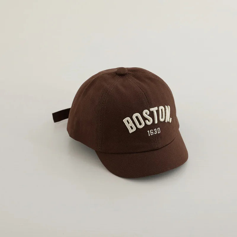 Kids Embroidery Baseball Cap Cotton Sun Hat Letter Peaked Cap Boys Girls Casual