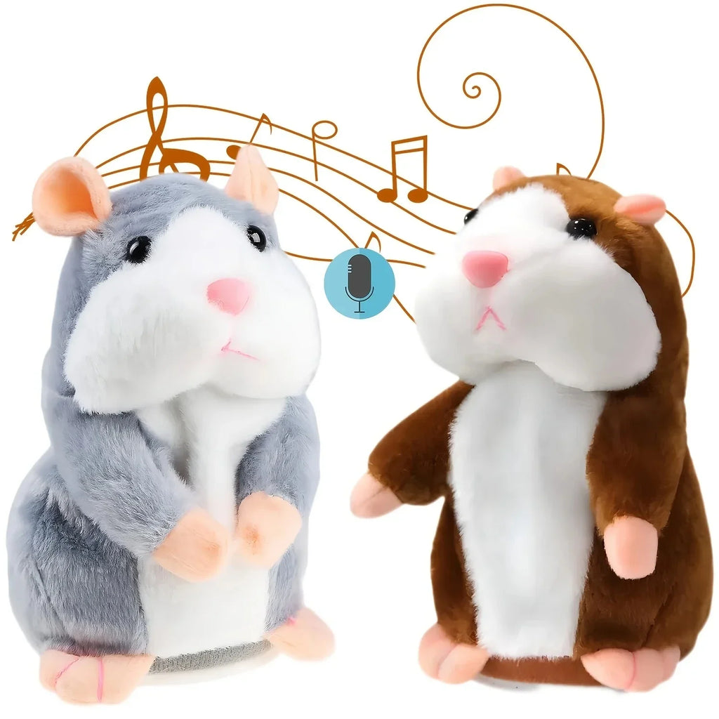 Talking Hamster Plush Toy Funny Repeating Animal Doll for Kids
