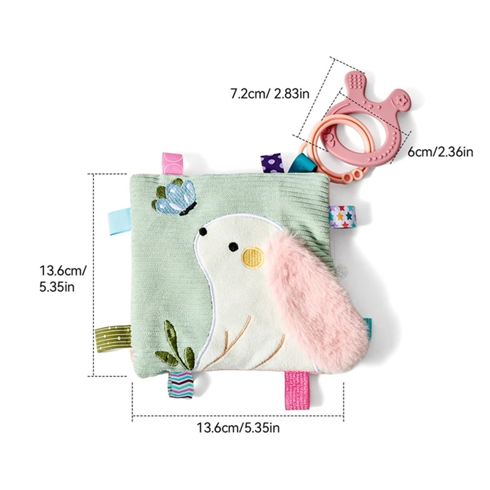 BPA Free Silicone Baby Teether Rattle Toy 0 12 Months