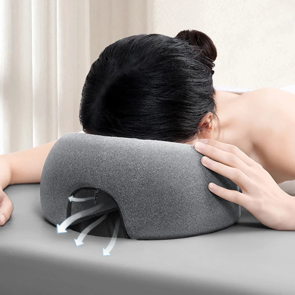 Face Down Memory Foam Pillow Desk Nap Pillow for Massage Beauty Salon