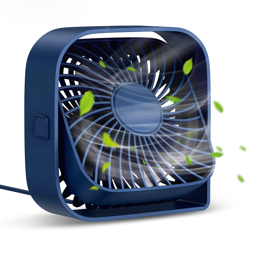 Mini USB Desk Fan – Portable Table Fan with 3 Speed Settings and Quiet Operation