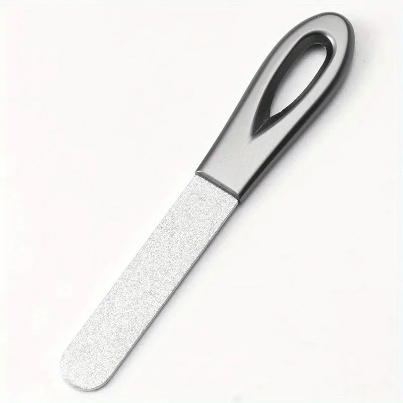 Stainless Steel Diamond Nail File Durable for Finger Toe Thick Nails