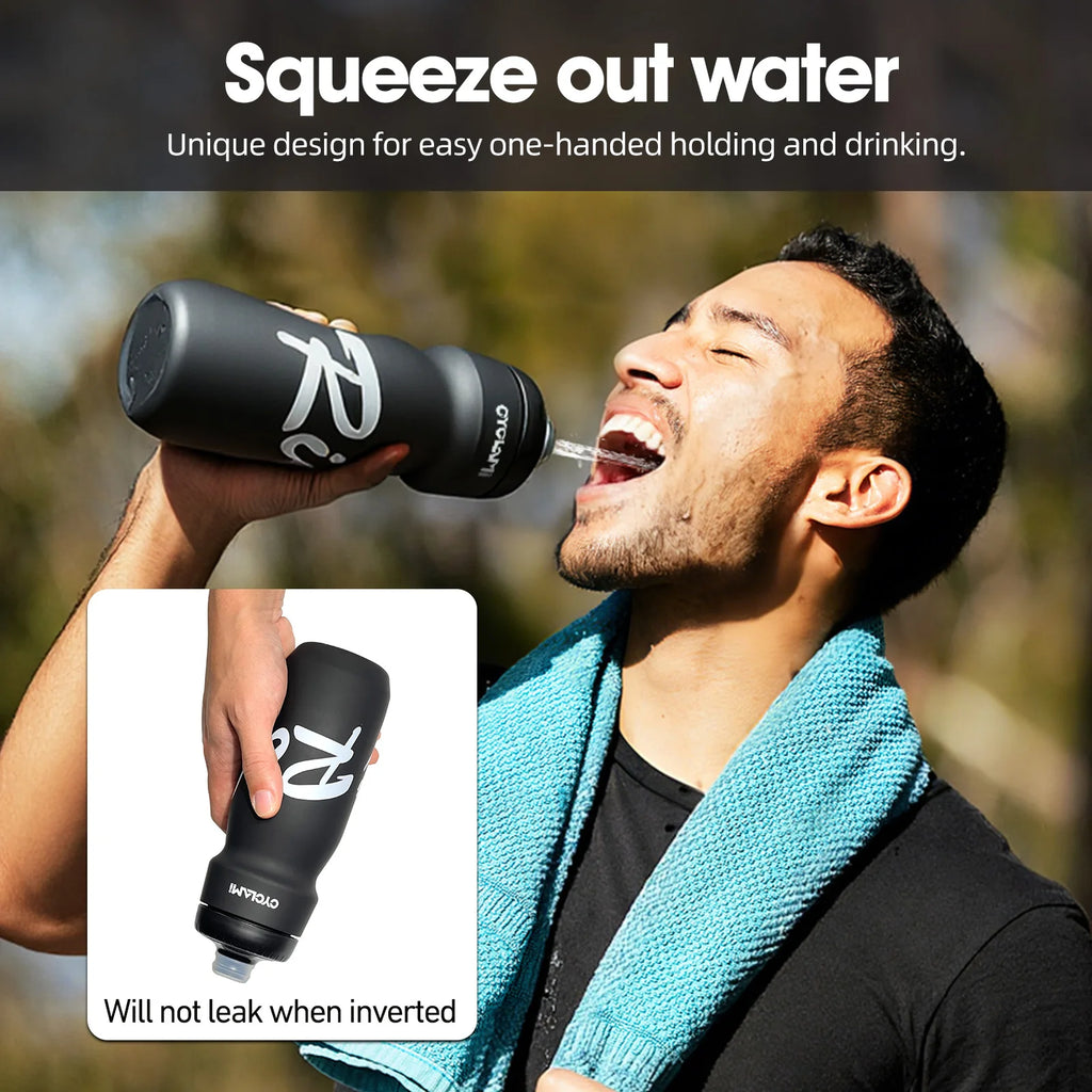 Cycling Water Bottle 650ml–750ml – Leakproof Squeeze Sports Bottle for Bike, Gym & Outdoor