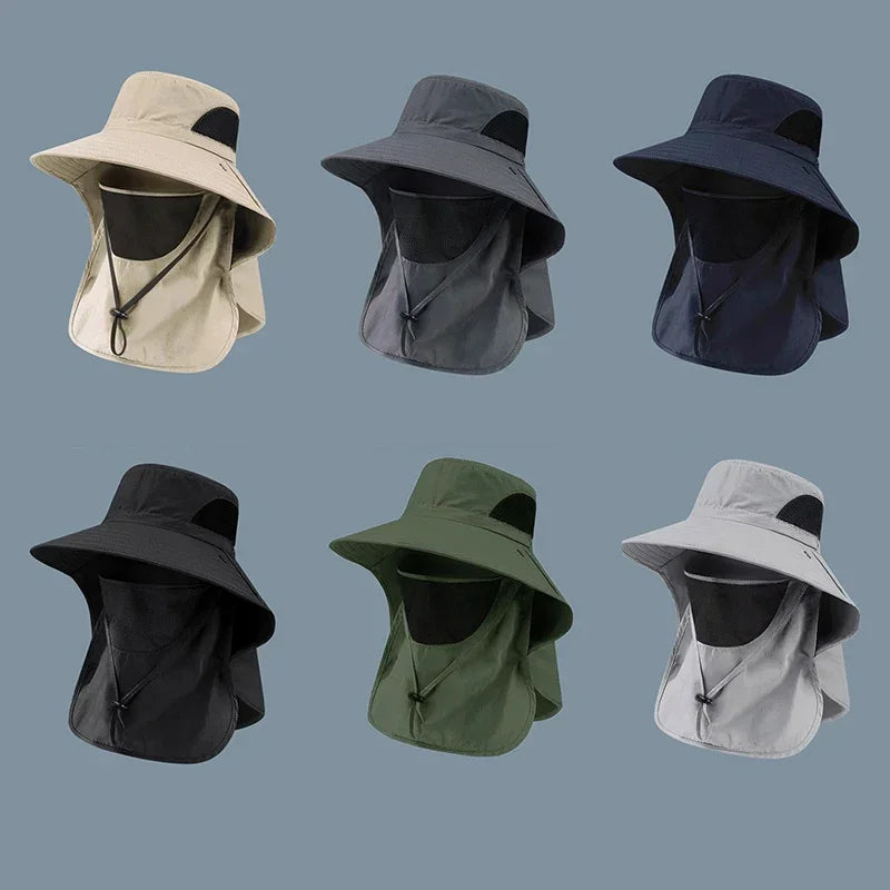 UV Protection Fishing Bucket Hat with Neck Flap