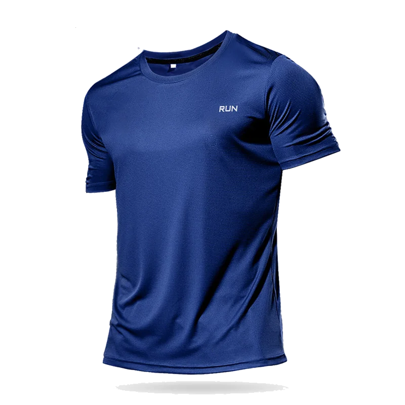 Men Multicolor Sport T Shirt Quick Dry Gym Running Fitness Jersey