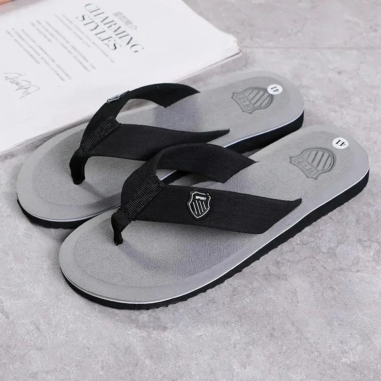 Men Flip Flops Summer Beach Sandals Anti Slip Casual Outdoor Slippers Lightweight Comfortable Thong Slides