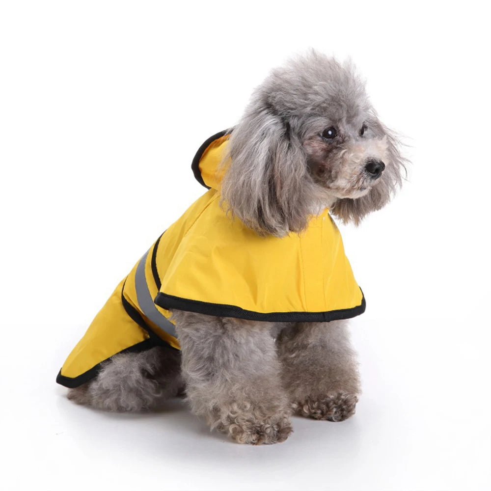 Dog Raincoat with Hood – Waterproof Pet Rain Jacket for Outdoor Walks