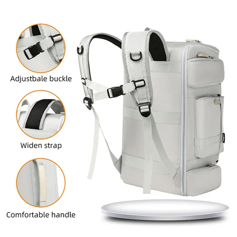 Large Capacity Gym Backpack Waterproof Travel Bag Wet Dry Separation Fitness Training Backpack