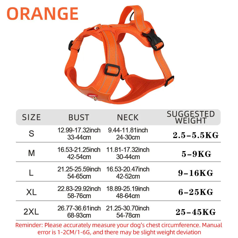 Reflective Tactical Dog Harness Waterproof Vest Medium Large Dogs Adjustable Pet Supplies