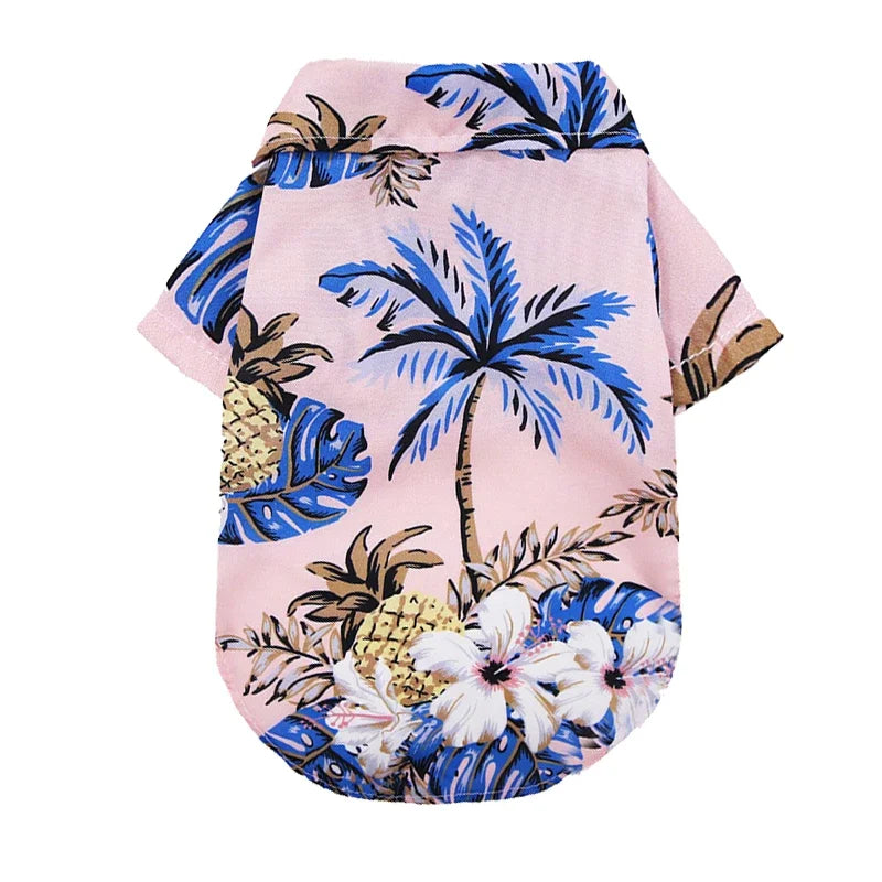 Dog T-Shirt Summer – Thin Breathable Beach Pet Clothes for Small Dogs, Puppy, Cat