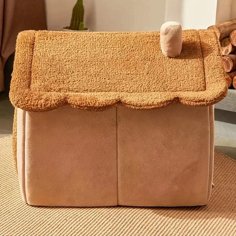 Foldable Washable Pet House Bed for Cats and Small Dogs