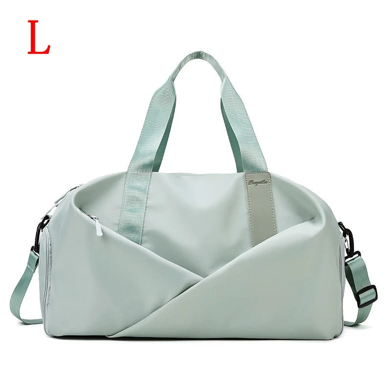 Women Gym Duffle Bag with Wet Pocket and Shoe Compartment