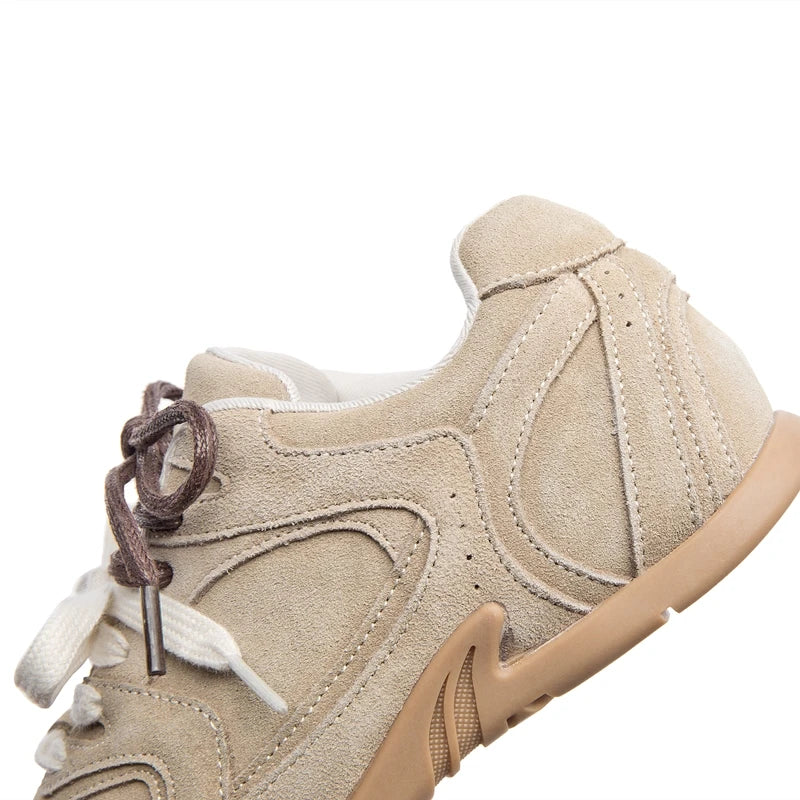 Women Genuine Leather Sneakers Non Slip Training Running Shoes 2026