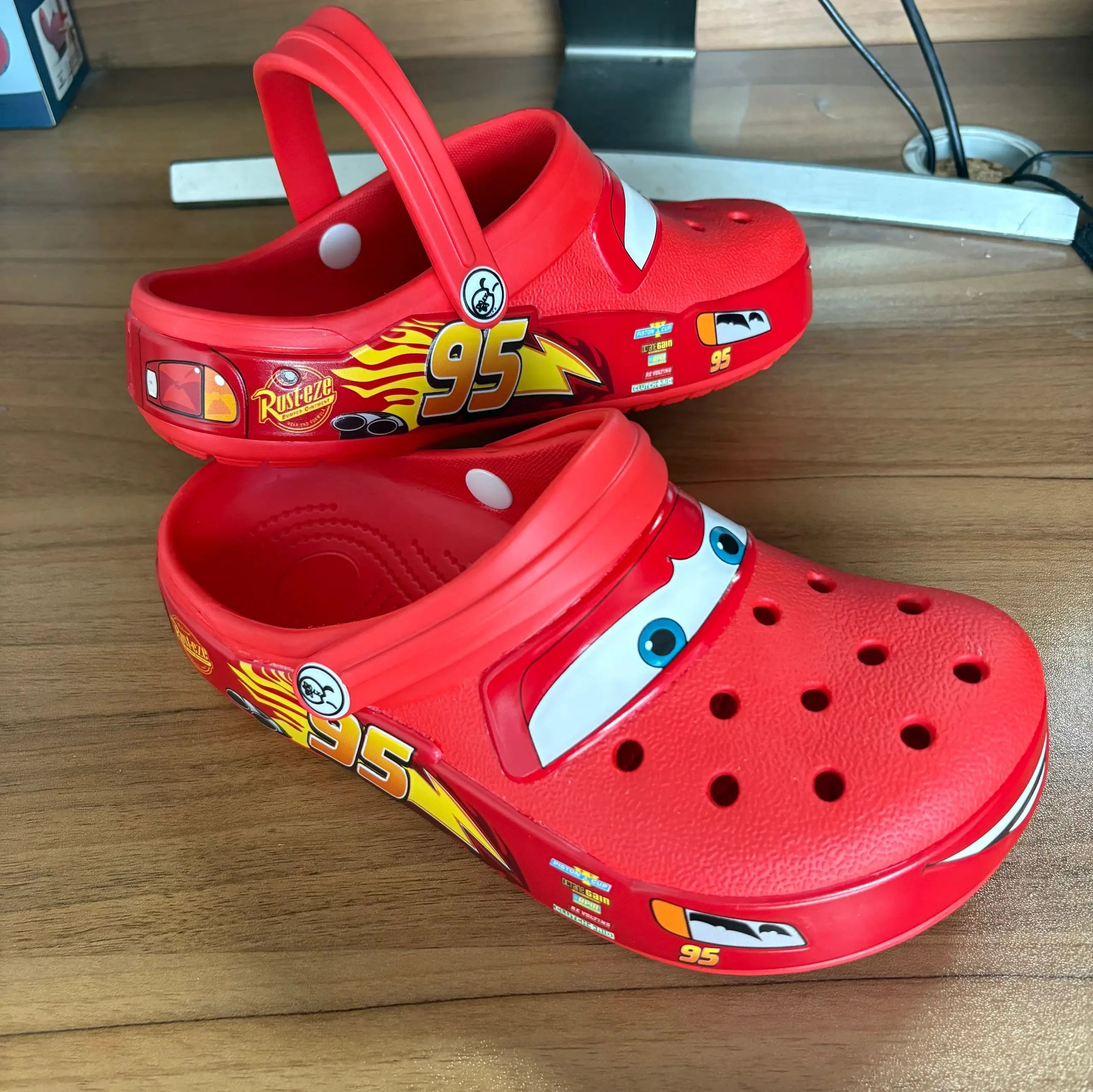 Kids Cartoon Car Clogs Sandals Anti-Slip Summer Beach Shoes for Boys and Girls
