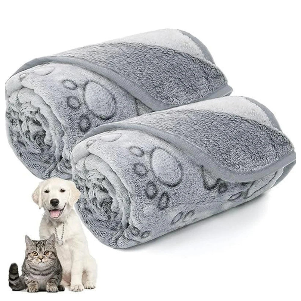 Washable Pet Blanket – Soft Fleece Dog and Cat Throw for Indoor Use