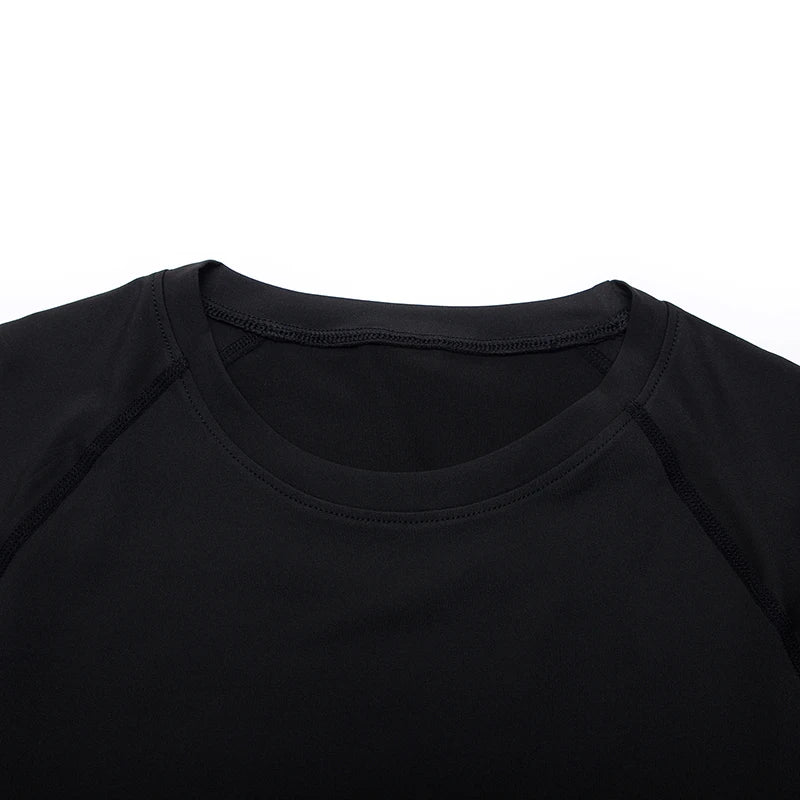Men Compression Short Sleeve Quick Dry Gym Running Fitness T Shirt
