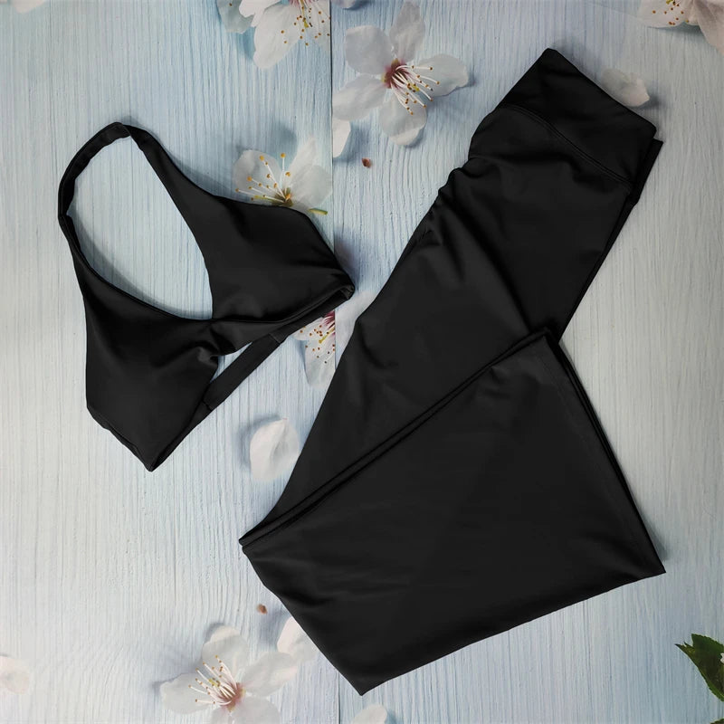 Butt Lifting Gym Set Women Seamless Shorts & Sports Bra Workout Outfit