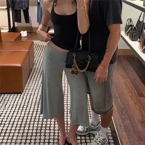 Women Fold Over Wide Leg Pants