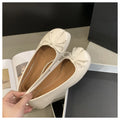 Women Soft Ballet Flats Slip On Loafers Moccasins Bow Knot Casual Shoes
