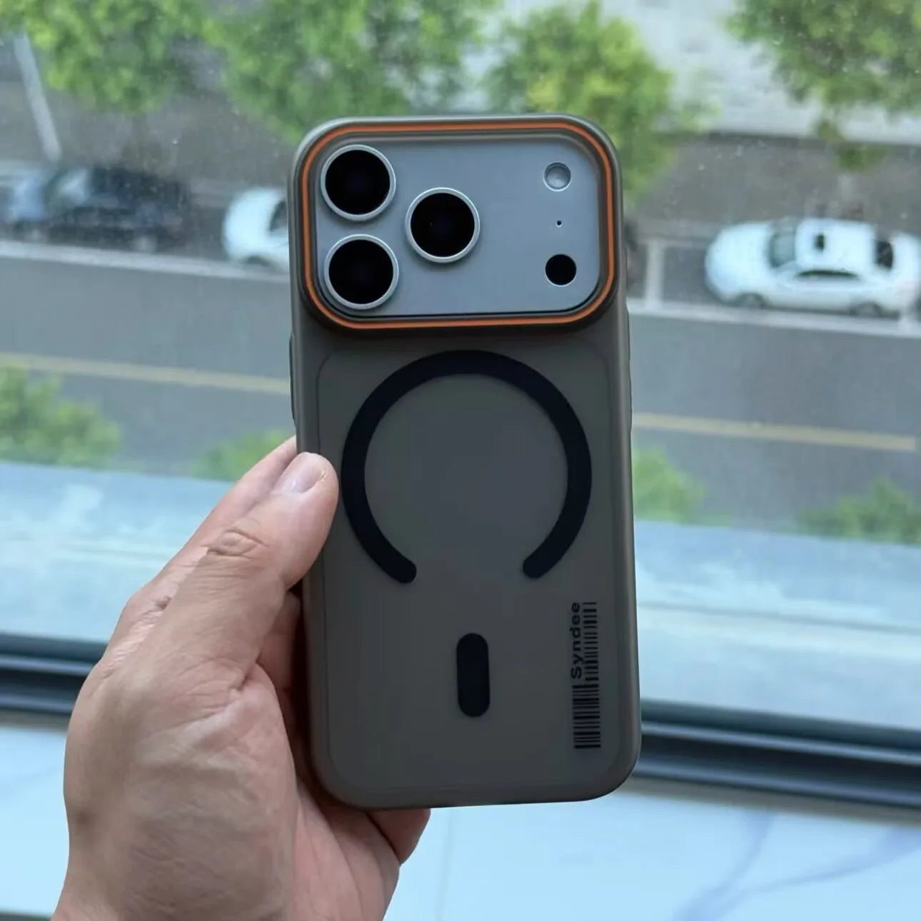 Matte Translucent Barcode Magnetic MagSafe iPhone Case