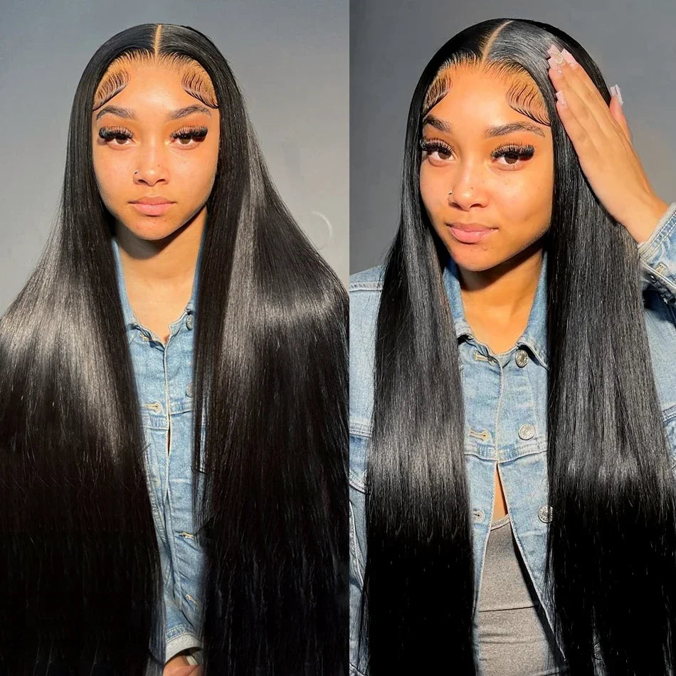 Silky Straight Wig – HD Lace Real Hair Look