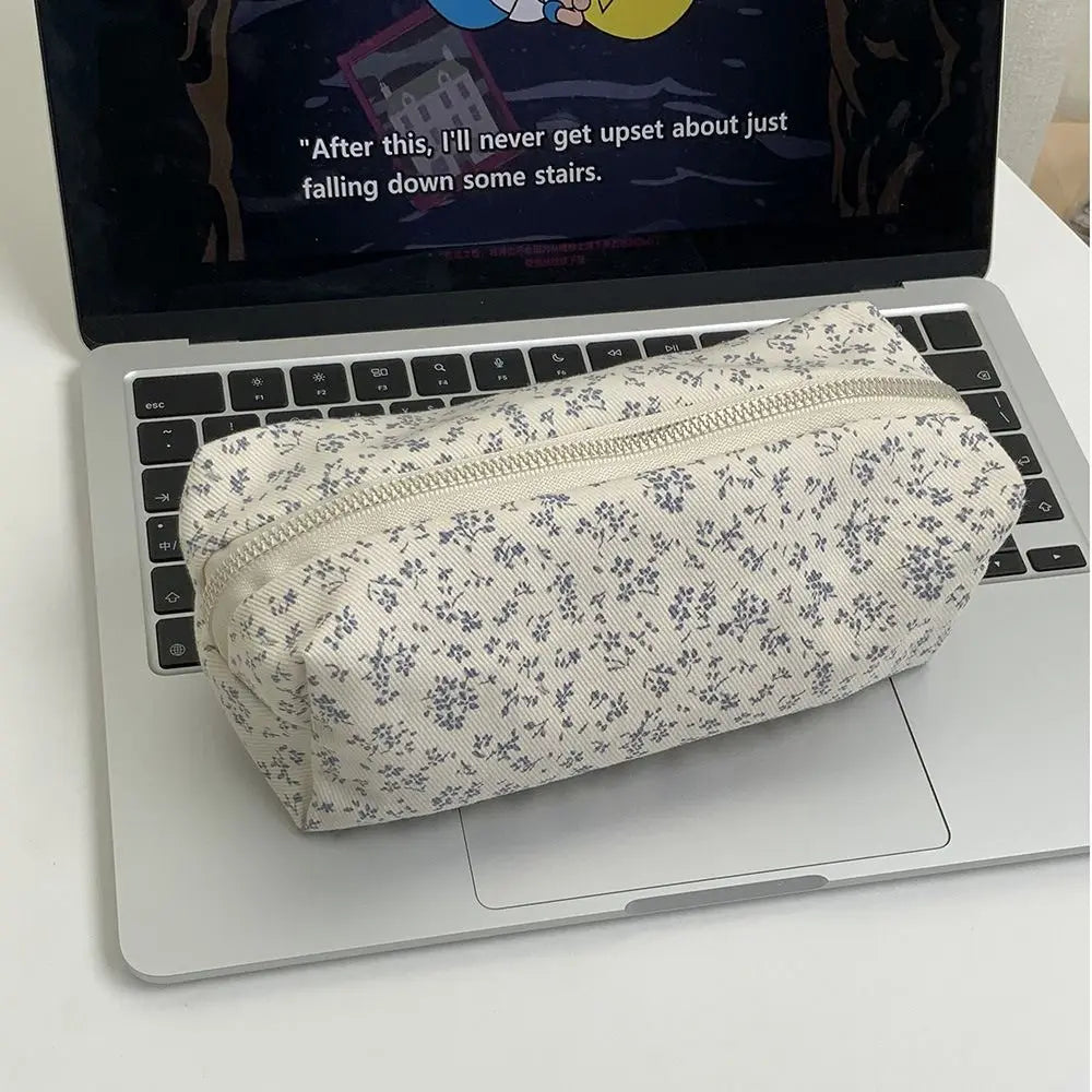 Floral Pencil Case Large Capacity Stationery Organizer