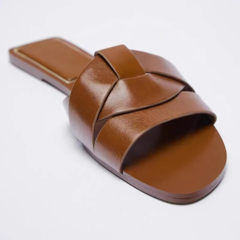 Women Open Toe Slide Sandals Soft Breathable Casual Slippers
