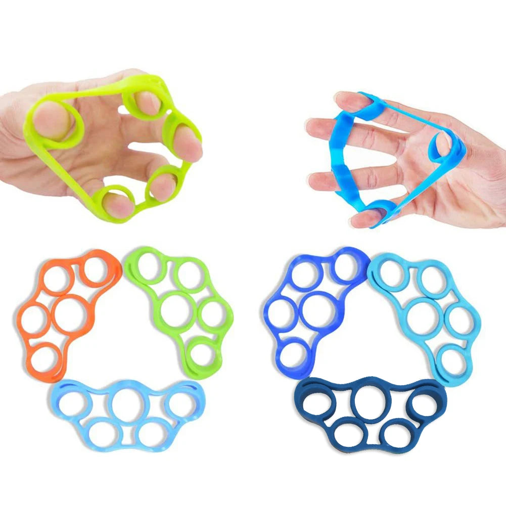 Silicone Finger Strength Grip Trainer Hand Exerciser Mini Gym Finger Workout Tool