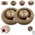 Foldable Accordion Cat Scratcher Board with Ball Toy