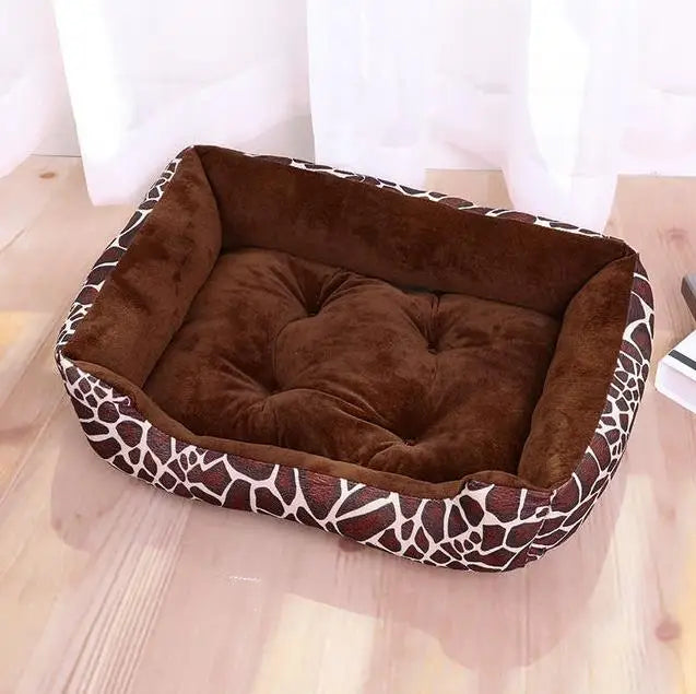 Warm Square Dog Bed for Small Medium Large Dogs and Cats