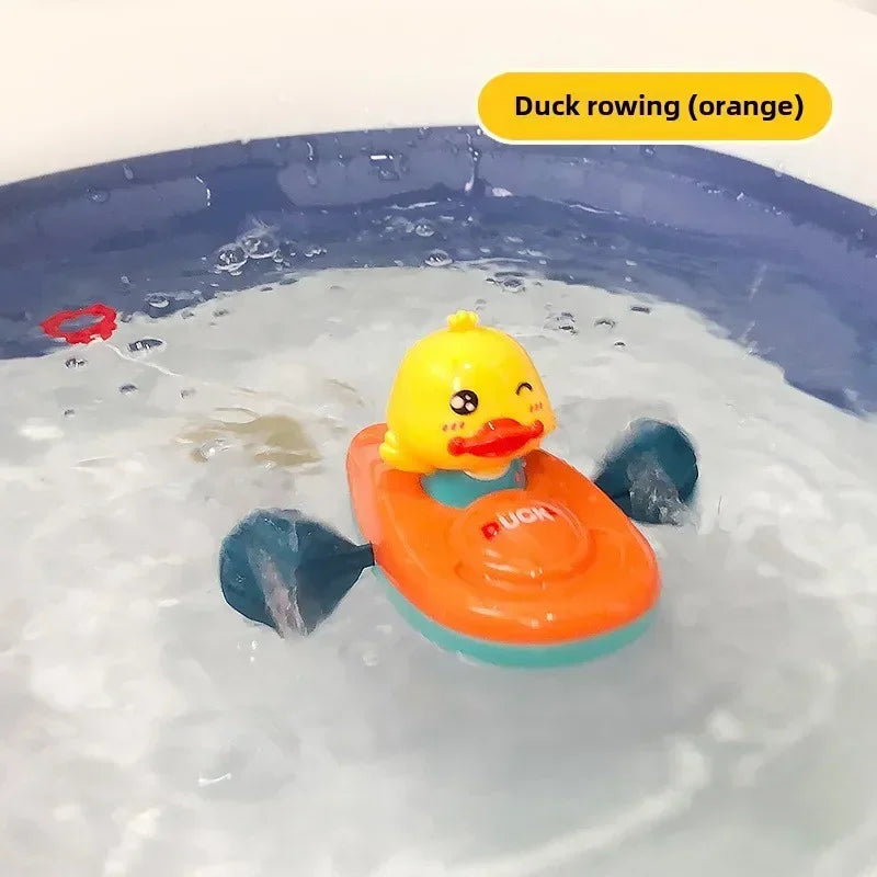 Yellow Duck Kayak Baby Bath Toy for Kids