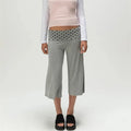 Women Fold Over Wide Leg Pants