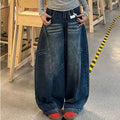Women Y2K Baggy Jeans Blue